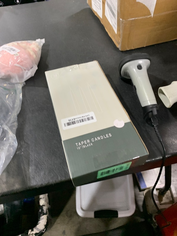 Photo 1 of 14 Unscented Black Taper Candle,10 inch Tall and 3/4 inch Thick,7.5 hrs Clean Burning,Dripless Candles for Weddings, Prayers, Festivals, Churches