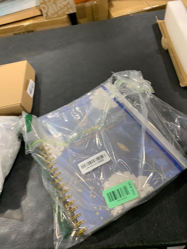 Photo 1 of 2026 Daily & Monthly Planner - One Page Per Day, Daily Planner from January 2026 - December 2026, Planner 2026 with 12 Monthly Tabs, 8.5" x 11", Blue Leaf Flower