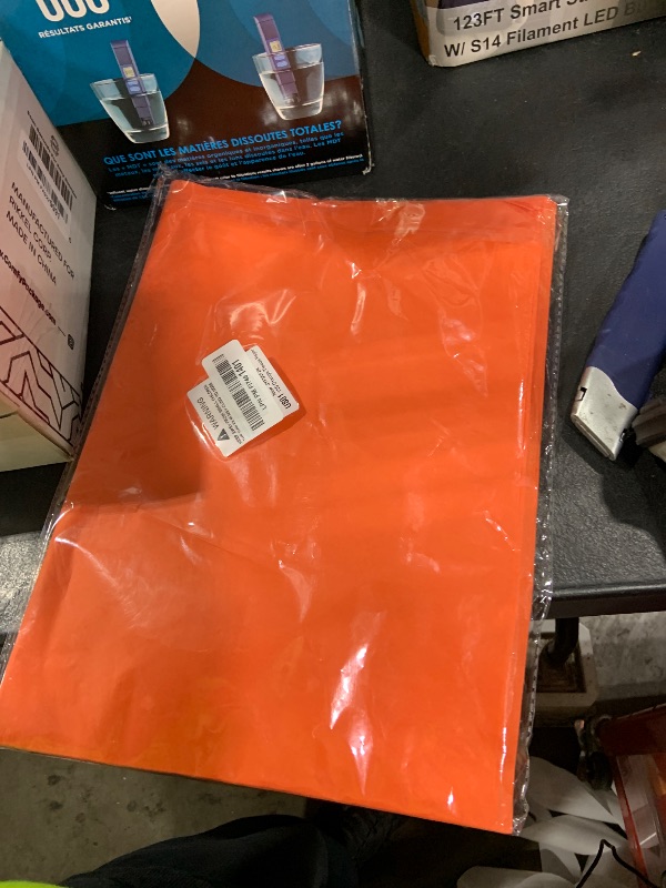 Photo 1 of 100 Sheets Orange Tissue Paper Artdly 14 x 20 Inches Plum Tissue Paper Bulk for Weddings Birthday DIY Project Wrapping Crafts Decor