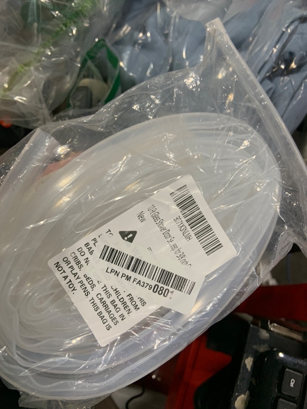 Photo 1 of 10 Ft Glass Shower Door Seal Strip, Frameless Shower Door Seal Strip Silicone Sweep for 3/8 inch Glass (H)