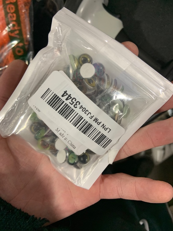 Photo 1 of 100 Pieces 10MM Owl Snake Lizard Animal Eyes Glass Cabochon for Clay Doll Making Sculptures Props Craft DIY Findings Jewelry Making 0.39inches