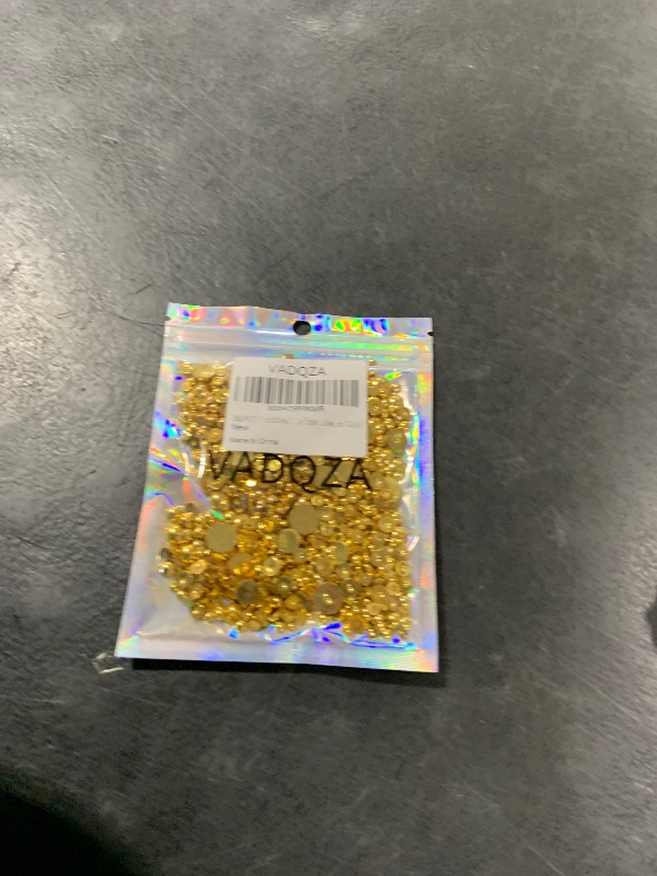 Photo 1 of 1000PCS Mixed Sizes 3/4/5/6/8/10mm Flatback Half Round Pearls Gems for Crafting, Gold Pearl Beads Gem Stones for Crafts Jewelry Clothes Shoes Dress Nail Art Making Embellishments (Gold)