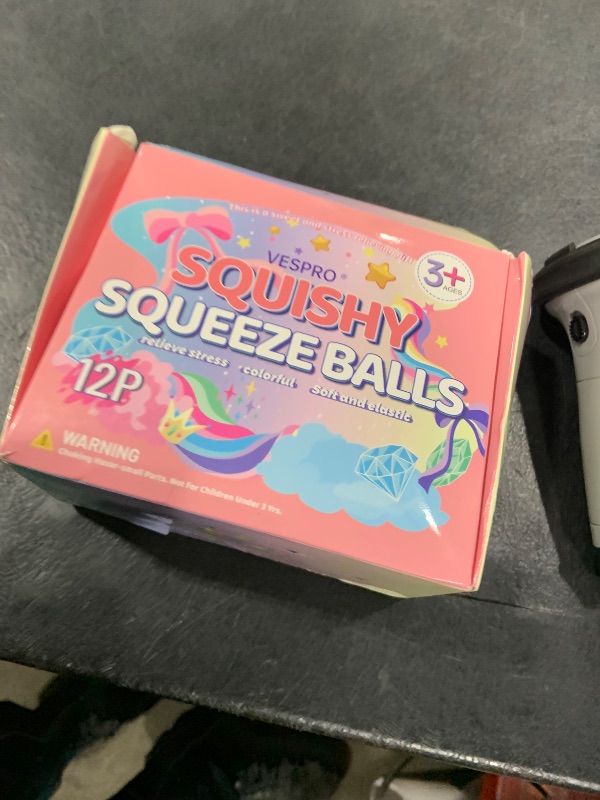 Photo 1 of 12 Pack Fidget Stress Balls for Kids Adults, Stress Relief Stress Ball, Bulk Squishy Squeeze Ball Set and Birthday Party Favors