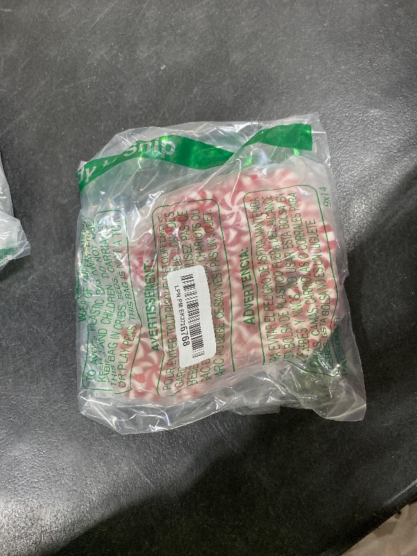 Photo 1 of 100 Pcs 25 mm Fake Christmas Candy Cane Peppermint Ornaments for Christmas Tree Decorations Xmas Candy Decor Ornaments Craft for DIY Crafts (Red White)