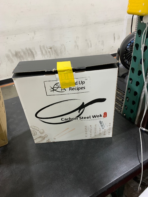 Photo 1 of **INCOMPLETE** Souped Up Recipes 12.5 Inch Carbon Steel Wok For Electric, Induction and Gas Stoves (Lid, Spatula and User Guide Video Included)