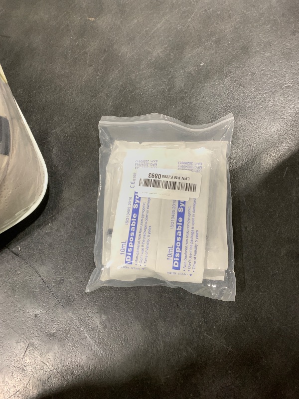 Photo 1 of 10 Pack 10ml Syringe for Liquid, Oral, Scientific Labs, Measurement, Dispensing, with Cap, 10cc Syringes