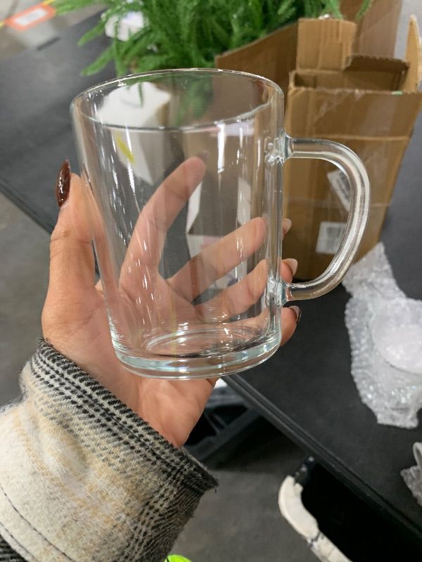 Photo 1 of 2 Pack glass coffee mugs