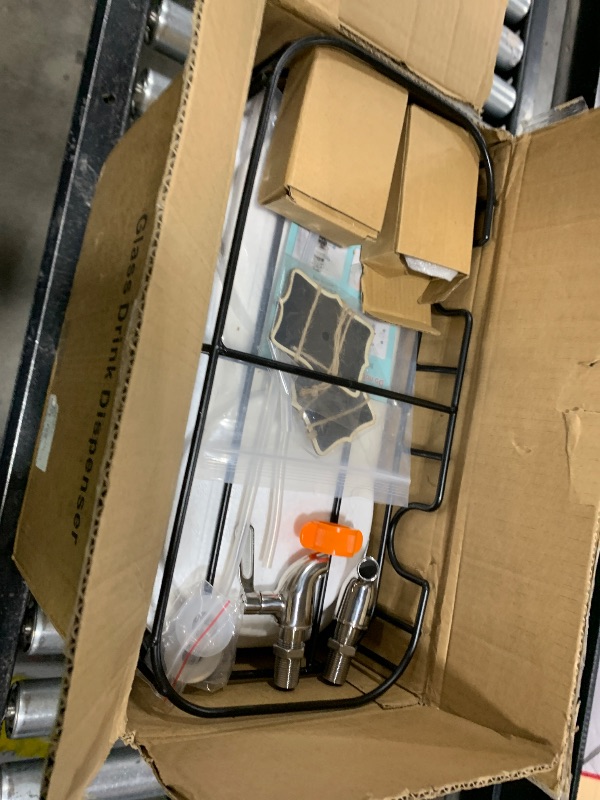 Photo 1 of 1 Gallon Glass Drink Dispensers For Parties 2PACK.Beverage Dispenser,Glass Drink Dispenser With Stand And Stainless Steel Spigot 100% Leakproof.Lemonade Dispenser With Ice Cylinder.Laundry Detergent