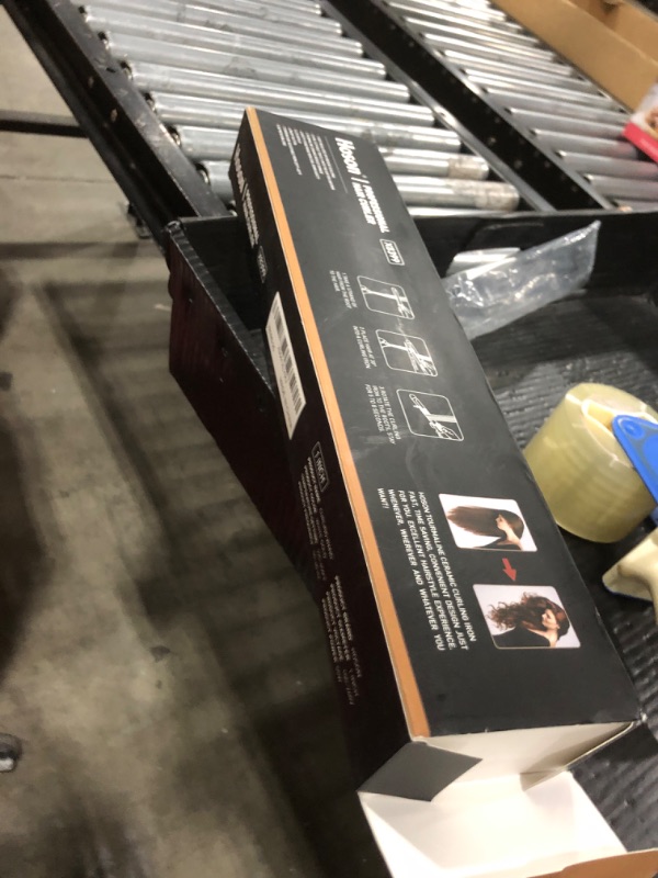 Photo 1 of 1 Inch Extra Long Barrel Curling Wand, Ceramic Tourmaline Curling Wand Professional Dual Voltage with Adjustable Temperature