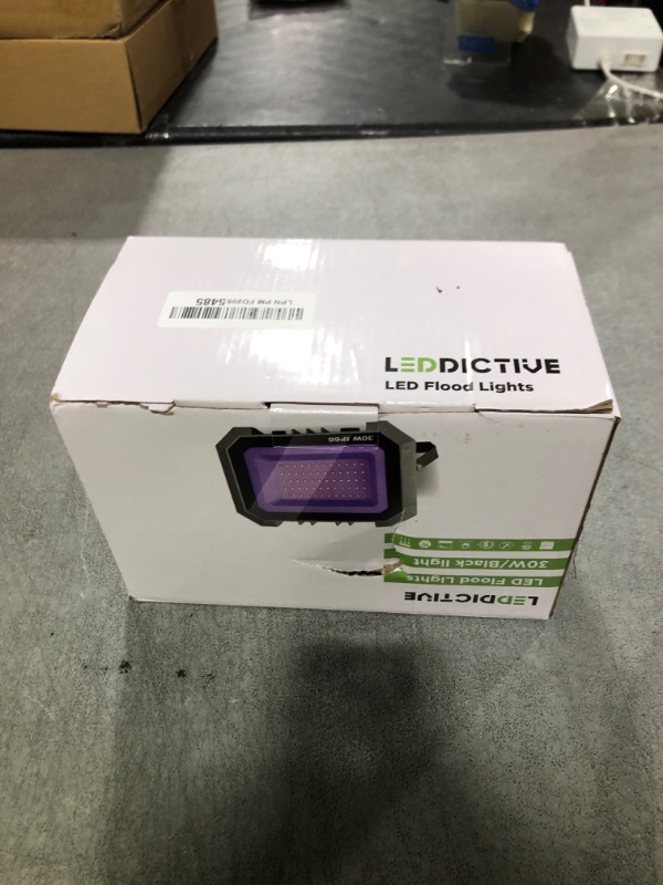 Photo 1 of 30W LED Black Lights 2 Pack, Blacklight Flood Light with On/Off Switch 6.7Ft Cord, IP65 Waterproof Outdoor Black Lights, Glow in The Dark, Halloween, Body Paint, Fluorescent Poster, Neon Glow