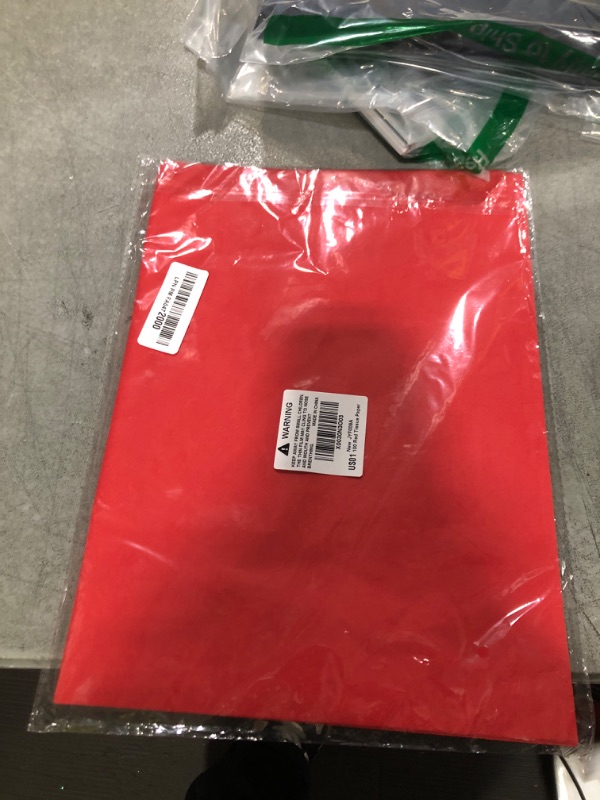 Photo 1 of 100 Sheets Red Tissue Paper Artdly 14 x 20 Inches Red Wrapping Paper Bulk for Weddings Birthday DIY Project Wrapping Crafts Decor