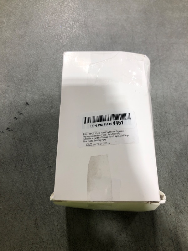 Photo 1 of 20PCS Wood Mini Chalkboard Sign and Replacement Stickers, Food Labels for Party Buffet,Blackboard for Message Board Signs,Weddings Place Cards, Birthday Party