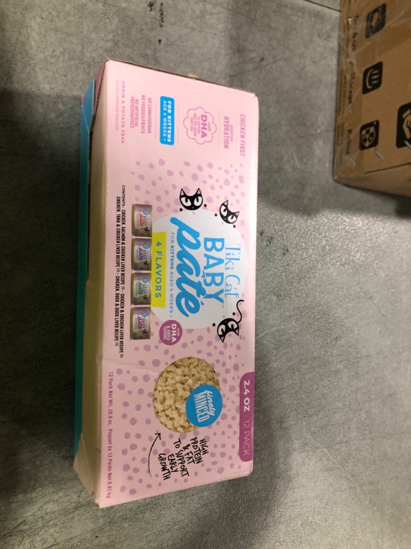 Photo 1 of ***BB 03/2028***
Tiki Cat Baby Pate Wet Cat Food for Kittens Variety Pack, 2.4 oz. Can (12 Count)