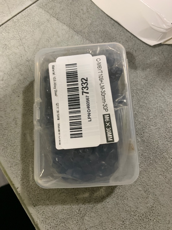 Photo 1 of (30 Sets) M6 x 30mm Screws and Nuts Set Button Head Socket Cap Bolts 10.9 Grade Alloy Steel Full Thread