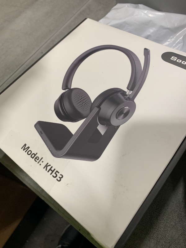 Photo 1 of (Upgraded Version) Wireless Headset, Bluetooth Headset with Noise Cancelling Microphone, Best Headphones with Mic Mute & USB Dongle for PC/Computer/Laptop/Cell Phones/Remote Work/Call Center