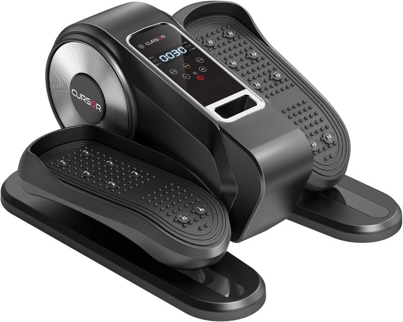 Photo 1 of Under Desk Elliptical Machine, Electric Leg Exerciser as Seen on Tv for Seniors, Quiet Portable Seated Pedal Exerciser with Remote Control, 12 Adjustable Speeds, Auto & HR Mode for Home Office