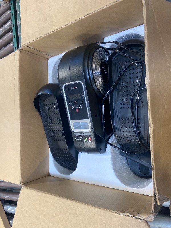 Photo 1 of Under Desk Elliptical Machine, Electric Leg Exerciser as Seen on Tv for Seniors, Quiet Portable Seated Pedal Exerciser with Remote Control, 12 Adjustable Speeds, Auto & HR Mode for Home Office