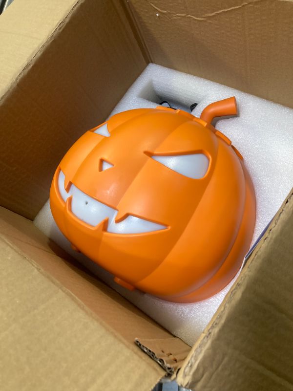 Photo 1 of 800W Fog Machine with 12 Color LED Lights, 5000 CFM Pumpkin Smoke Machine, 6.56ft Fog Distance, Fog Machine with Remote Control for Halloween, Parties, and Stage Effects