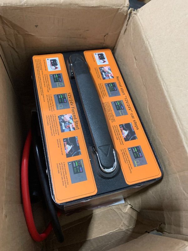 Photo 1 of 10000A Jump Starter, 24V 155WH Car Jump Starter Battery Pack for All Gas & All Diesel Engine, Portable Truck Jump Starter, Power Station for Camping Essentials, Portable Power Bank (V10-1)