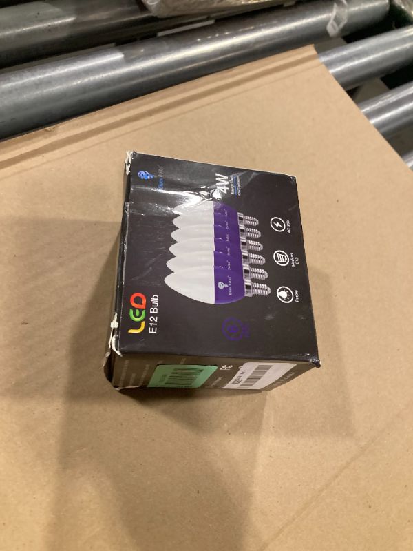 Photo 1 of 6 Pack BlueX LED Candle Purple Light Bulb - 4W (40Watt Equivalent) - E12 Base Purple LED Bulb, Party Decoration, Porch, Home Lighting, Holiday Lighting, Chandelier Light Bulbs, Candelabra Bulbs