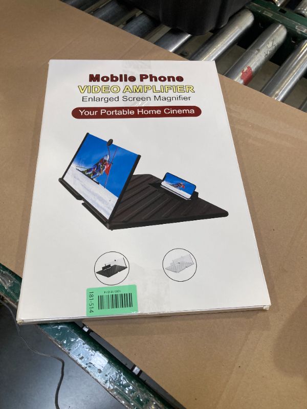 Photo 1 of 20 inch Screen Magnifier for Smartphone,3D HD Screen Expanders for Movies, Videos, and Gaming, Screen Magnifier with Adjustable Angle Design Amplifier Desktop Magnifying for Seniors Reading (Black)