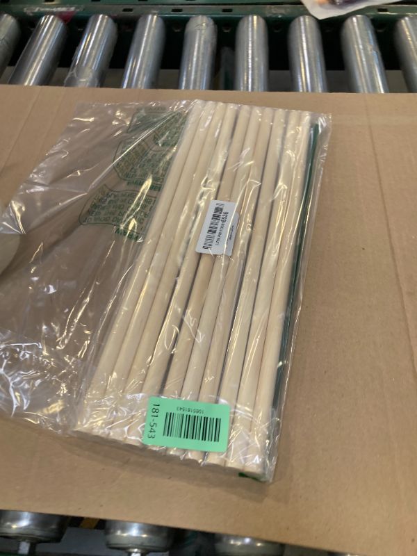 Photo 1 of 1/2 x 15 Wooden Dowels Wooden Sticks for Crafts, 10 PCS Macrame Wood Dowel Rods, Unfinished Hard Wood Sticks for Crafting, Arts and DIYers, Tiered Cake Support and Wedding Ribbon Wands