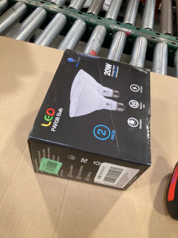 Photo 1 of 2 Pack PAR38 LED Black Light Bulb Halloween, 20W (200Watt Equivalent) E26 Blacklight Bulb Level 385-400nm, Body Paint, Glow in The Dark Party LED Light Bulb Neon Glow Fluorescent Poster