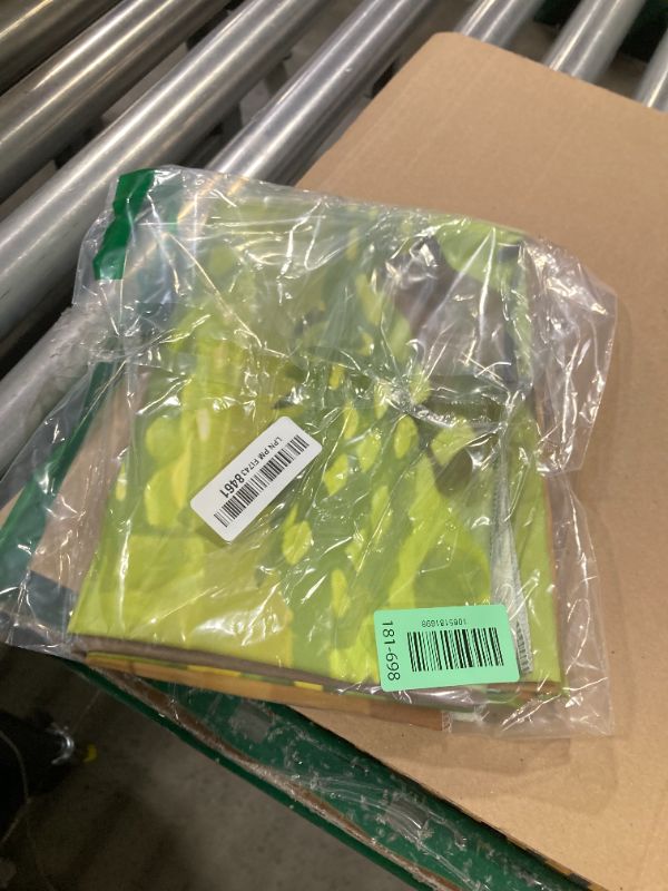 Photo 1 of 7X5 Fabric Cartoon Forest Backdrop Fairytale Green Forest Flowers Wonderland Photography Backdrop for Baby Shower Kids Birthday Party Decor Photo Studio Props