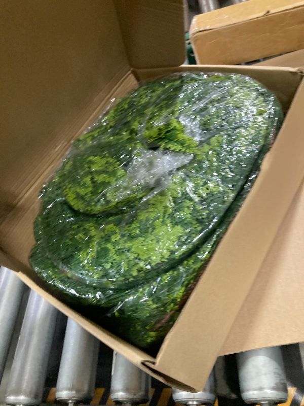 Photo 1 of 9ft Christmas Cedar Garland with Soft Thickness Pine, Artificial Green Faux Cedar Pine Garland for Mantle Fireplace Indoor Outdoor Holiday Party Home Decoration?2 Pcs?