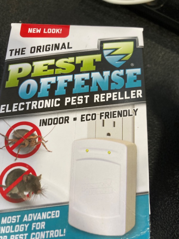 Photo 1 of 2025 Upgraded PEST OFFENSE New Look Electronic Pest Repeller for Indoor Pest Control of Mice, Rats, Rodents, Roaches for Home, Office, Business, Garage, Warehouse
