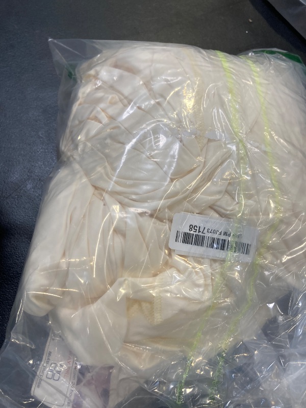 Photo 1 of 10x10ft Wrinkle Free Ivory Backdrop Curtain for Parties Soft Fabric Drapes Wedding Ivory Curtain Backdrop for Birthday Party Decorations Background for Photography 5x10ft,2 Panels