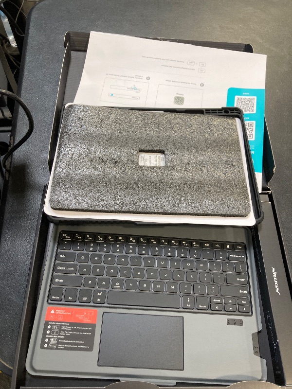 Photo 1 of Nillkin for Samsung Galaxy Tab S10 Plus/S9 Plus 12.4" Case with Detachable Keyboard, 7-Color Backlit, Trackpad, S Pen Holder, Rugged Keyboard Case with Camera Cover for Samsung Tablet S9+/S10+ 5G