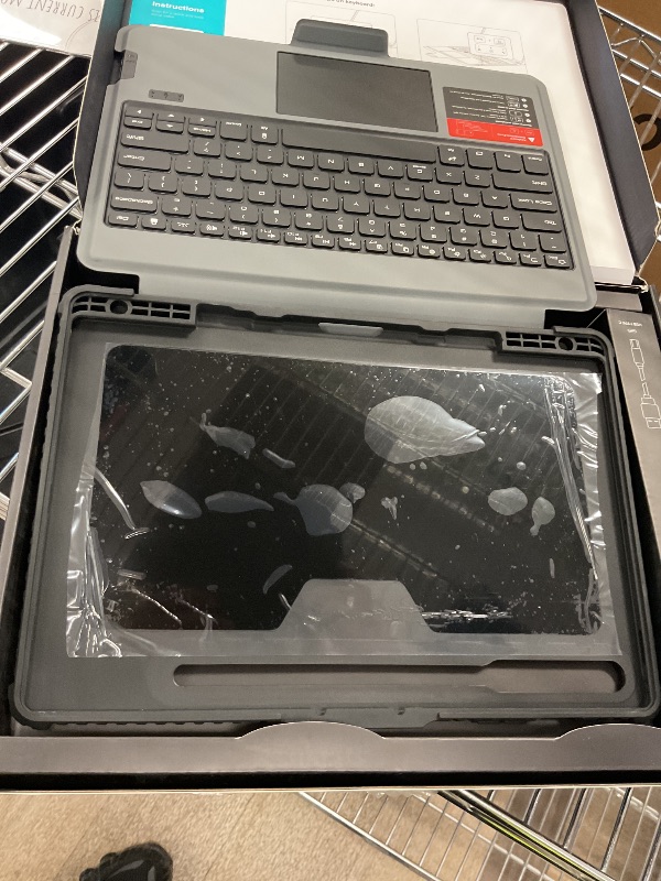 Photo 1 of Nillkin for Samsung Galaxy Tab S10 Plus/S9 Plus 12.4" Case with Detachable Keyboard, 7-Color Backlit, Trackpad, S Pen Holder, Rugged Keyboard Case with Camera Cover for Samsung Tablet S9+/S10+ 5G