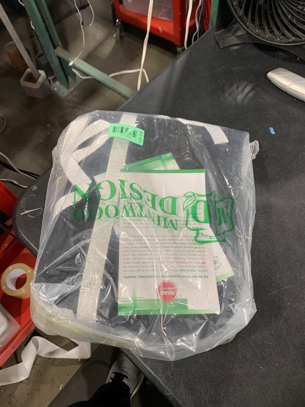 Photo 1 of *INCOMPLETE SET** MINTWOOD Design 1-Pack Storage Baskets for Shelves, Decorative Baskets for Organizing, Woven Baskets for Storage, Book Basket Cube Bin Box, Pantry Closet, Shoe Organizer, Black / Black