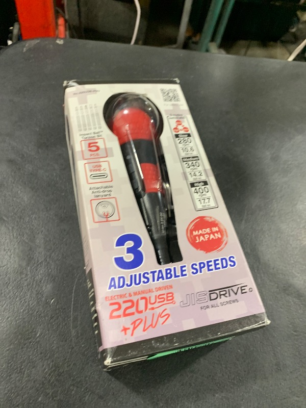 Photo 1 of (USA Official) VESSEL e-ASSIST Screwdriver 3 SPEEDS with 5PC. Bit Set