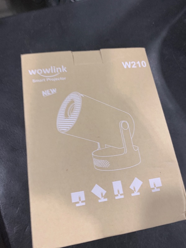 Photo 1 of [Built-in Apps & 2025 Upgraded] Mini Projector with WiFi 6 and Bluetooth 5.4 Support 4K 1080P Auto Keystone 180° Rotatable Projector Portable Compatibile with HDMI/TV Stick/Memory Stick/Laptop, White