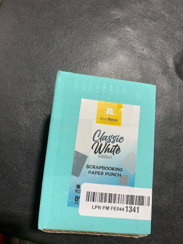 Photo 1 of 1 3/8 Inch Square Punch, Hole Punch Shapes, Paper Punch Set for Scrapbooking Festival Paper Greeting Card DIY Albums Photos (Classic White)