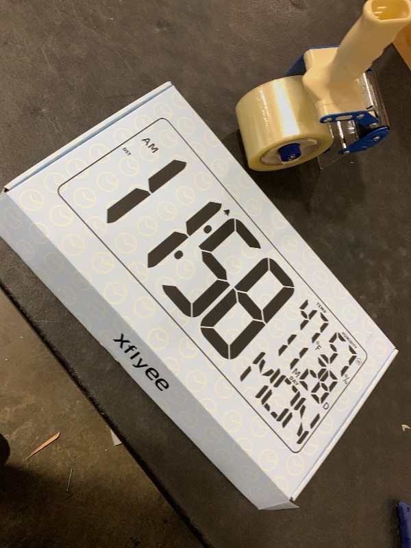 Photo 1 of 11 RGB Color Changes Large Digital Wall Clock/Bluetooth Auto Time Sync, Remote-Controlled Digital Wall Clock Large Display with Alarm/Timer Function, DST, Indoor Temperature/Humidity Display (18 inch)