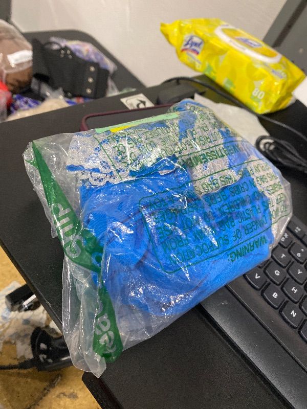 Photo 1 of Icollection Women's Davina Lace and Modal Gown - Blue - Size Small