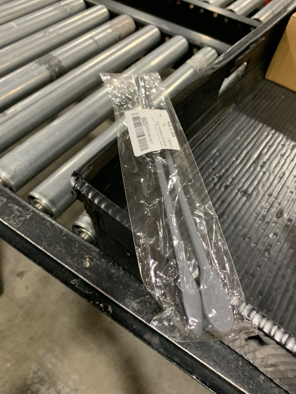 Photo 1 of 1 pair Silicone Cooking Chopsticks with Spoon, Long 11 Inch Reusable Chopsticks for Cooking, Korea Kitchen Utensils, Heat Resistant, Non-Scratch, Gentle on Cookware, Grey