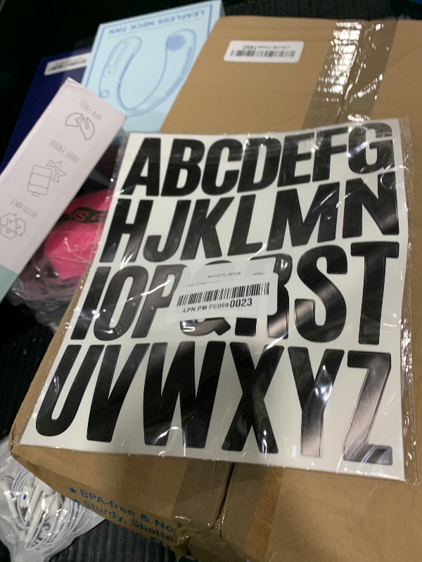 Photo 1 of 10 Sheet Letter Stickers - 2 Inch Black Vinyl Self Adhesive Alphabet Stickers Stick On Letters for Arts Crafts Outdoor Sign Wall Mailbox Windows Doors Car Poster Board (Black, 2 Inch)