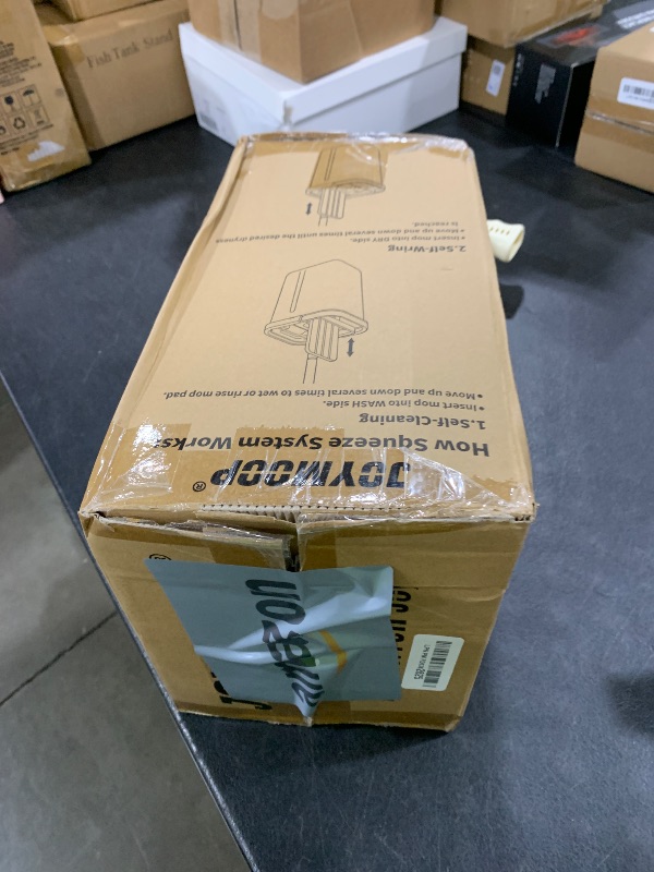 Photo 1 of **INCOMPLETE** JOYMOOP Mop and Bucket with Wringer Set, Hands Free Flat Floor Mop and Bucket, with 3 Washable Microfiber Pads, Wet and Dry Use, Floor Cleaning System