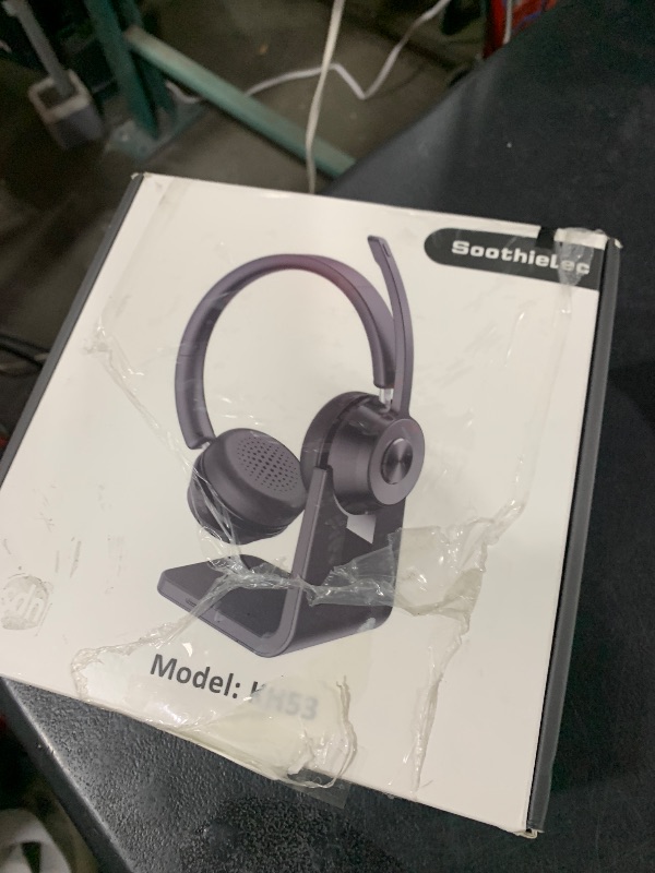 Photo 1 of (Upgraded Version) Wireless Headset, Bluetooth Headset with Noise Cancelling Microphone, Best Headphones with Mic Mute & USB Dongle for PC/Computer/Laptop/Cell Phones/Remote Work/Call Center