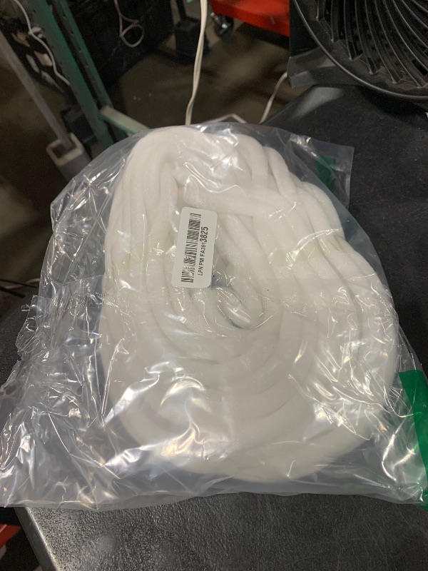 Photo 1 of 1/2 Inch x 49.2 Feet Foam Rope Caulk Crack Joint Filler Roll Seal Weather Strip forBacker Rod for Home Construction Car Gaps and Joints, White