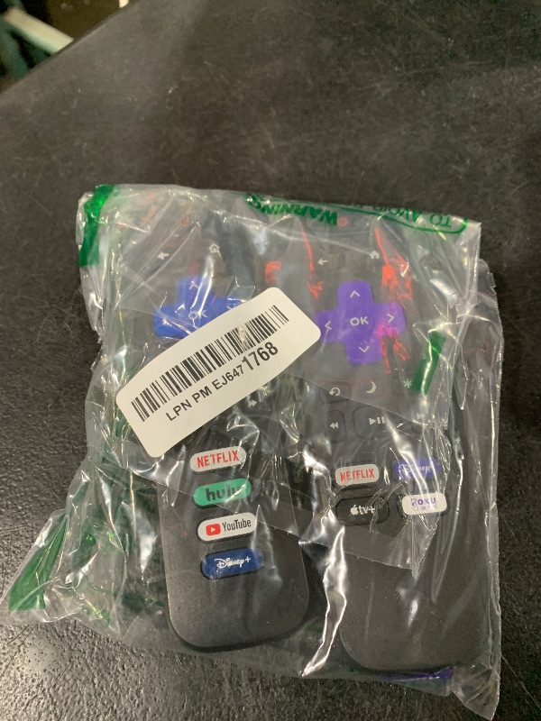 Photo 1 of (Pack of 2) Replacement Remote Control Only for Roku TV, Compatible for TCL Roku/Hisense Roku/Onn Roku/Sharp Roku/Element Roku/Westinghouse Roku/Philips Roku Smart TVs (Not for Roku Stick and Box)