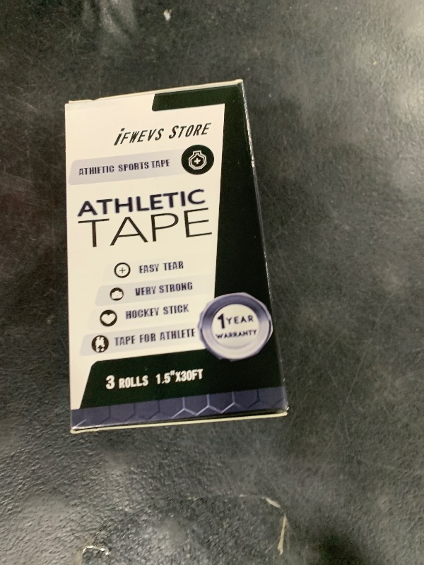 Photo 1 of (3 Pack) Black Athletic Sports Tape, Very Strong Easy Tear No Sticky Residue Tape for Athlete & Sport Trainers & First Aid Injury Wrap,Suitable for Bats,Tennis,Gymnastics & Boxing?1.5in X 35ft?