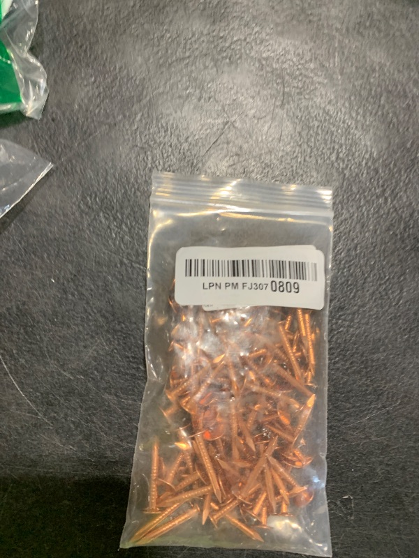 Photo 1 of 1 Inch Copper Nails Roofing Finish 100 Nails - Solid Pure Copper Slate Spikes Flashing Furniture Boat - Package Includes 100 pieces of The Highest Quality Nails by Dubbs Hardware