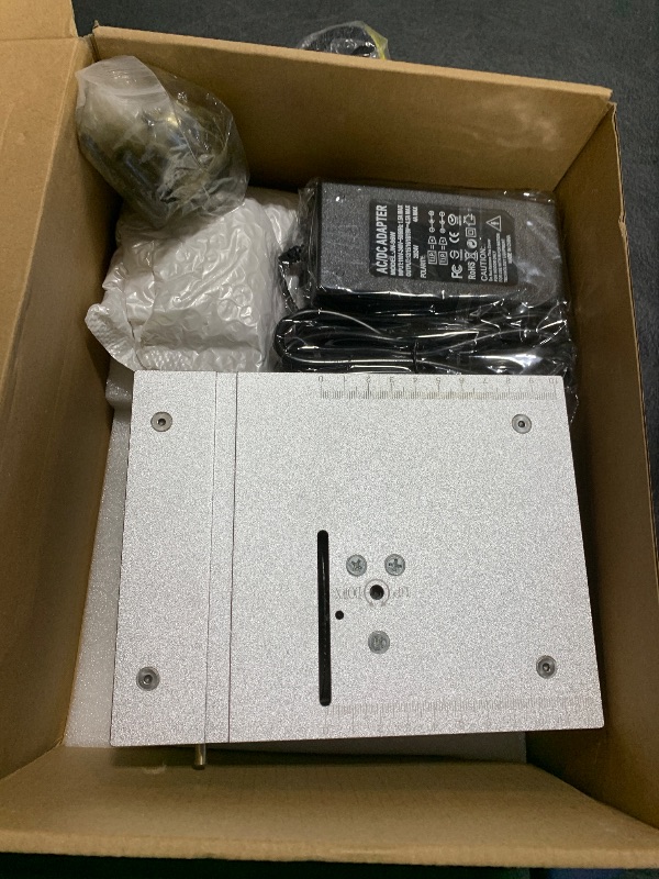 Photo 1 of *INCOMPLETE** Mini table Saw,mini Table Saws for Crafts, Mini Multi Functional Table Saw, Dual-motor control for cutting, grinding,engraving and drilling.Speed & Angle Adjustable,for Wood/PCB/Acrylic/Plastic