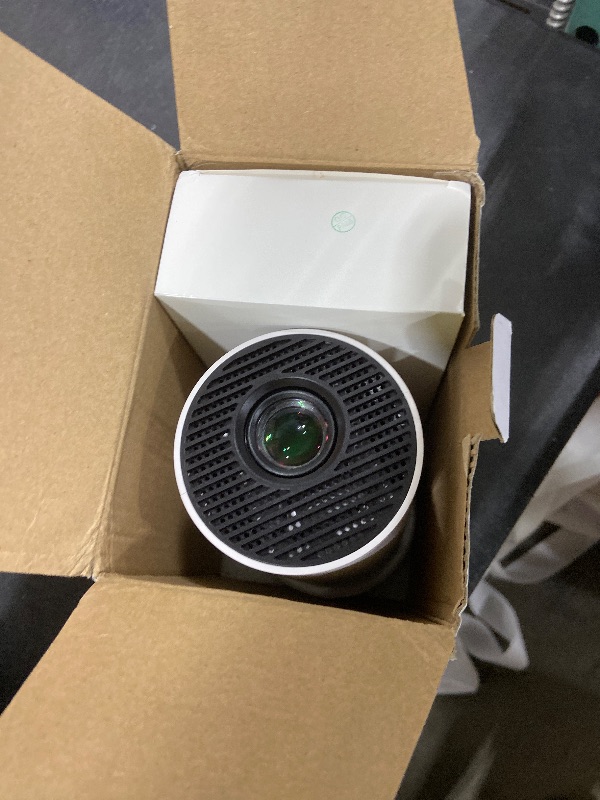 Photo 1 of [Built-in Apps & 2025 Upgraded] Mini Projector Support 4K 1080P Auto Keystone 270° Rotatable with WiFi 6 and Bluetooth 5.4, Projector Portable Compatibile with HDMI/TV Stick/Memory Stick/Laptop-White