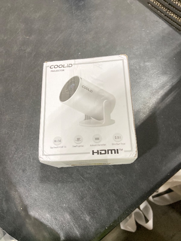 Photo 1 of [Built-in Apps & 2025 Upgraded] Mini Projector Support 4K 1080P Auto Keystone 270° Rotatable with WiFi 6 and Bluetooth 5.4, Projector Portable Compatibile with HDMI/TV Stick/Memory Stick/Laptop-White